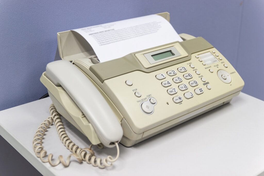 Traditional fax machine